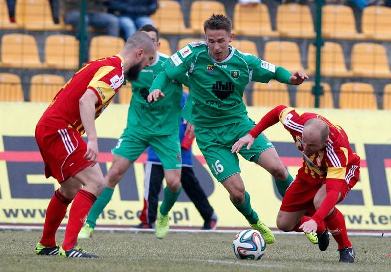 Football. I Liga. Chojniczanka Chojnice - GKS Katowice. 21.03.2015