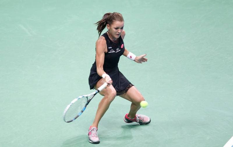 Tennis. Katowice Open 2015. Urszula Radwanska - Elizaveta Kulichkova. 07.04.2015