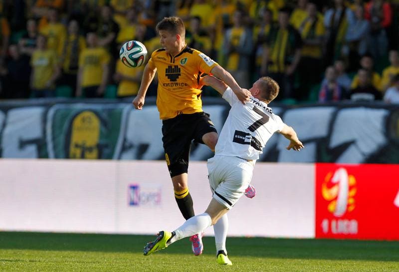 Football. I Liga. GKS Katowice - Zaglebie Lubin. 25.04.2015