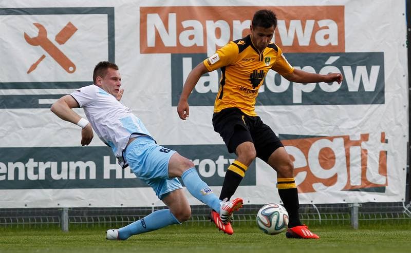 Football. I Liga. Stomil Olsztyn - GKS Katowice. 17.05.2015