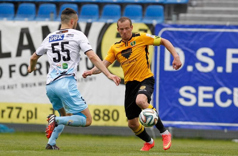 Football. I Liga. Stomil Olsztyn - GKS Katowice. 17.05.2015