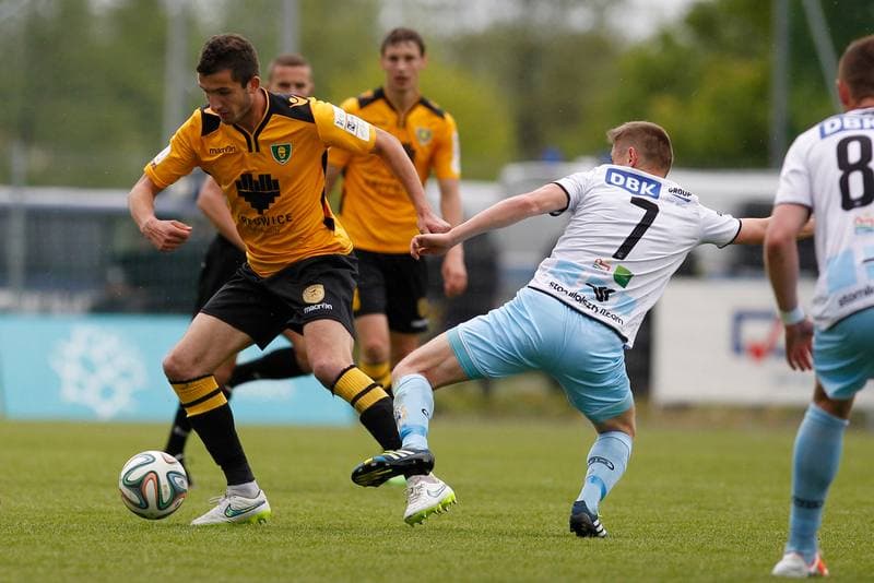 Football. I Liga. Stomil Olsztyn - GKS Katowice. 17.05.2015