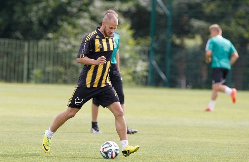 Football. GKS Katowice. Training. 07.08.2014