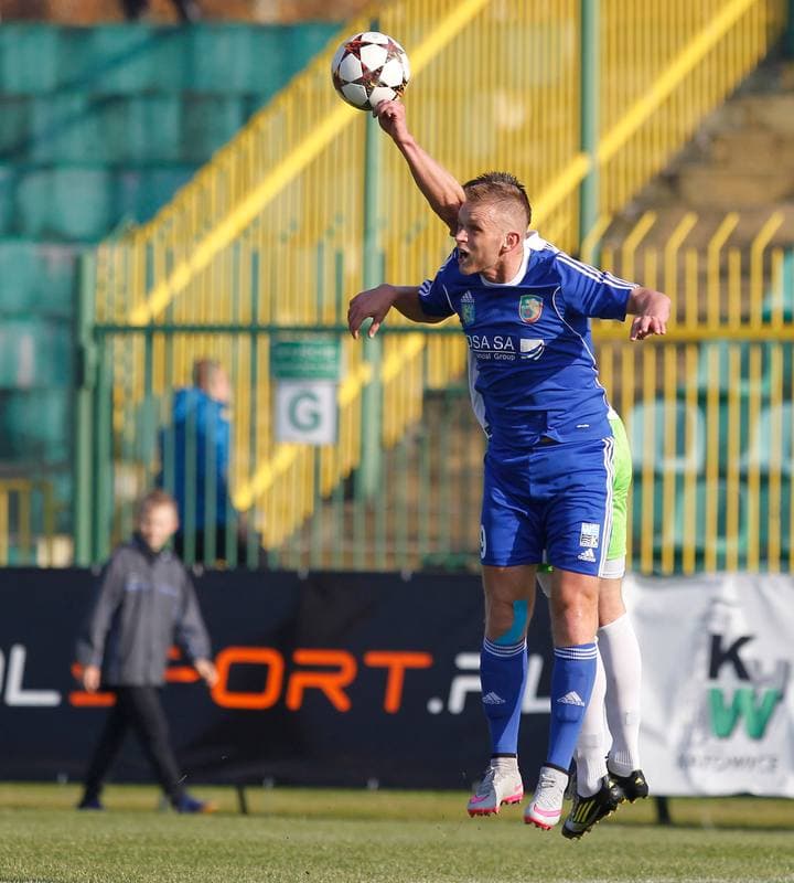 Football. I Liga. Rozwoj Katowice - Miedz Legnica. 31.10.2015