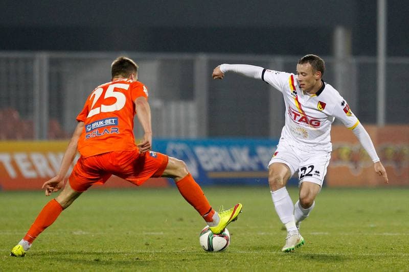 Football. PKO BP Ekstraklasa. Termalica Bruk-Bet Nieciecza - Jagiellonia Bialystok. 16.12.2015