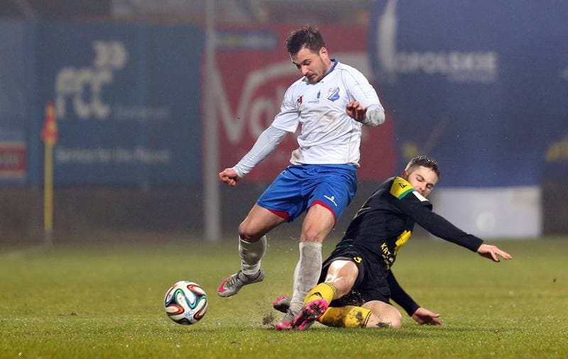 Football. I liga. MKS Kluczbork - GKS Katowice. 12.03.2016