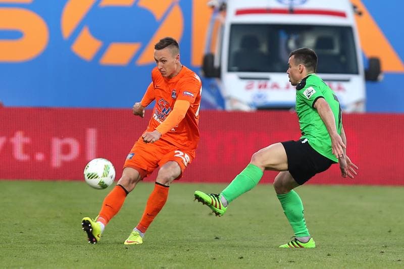 Football. PKO BP Ekstraklasa. Termalica Bruk-Bet Nieciecza - Gornik Leczna. 30.04.2016