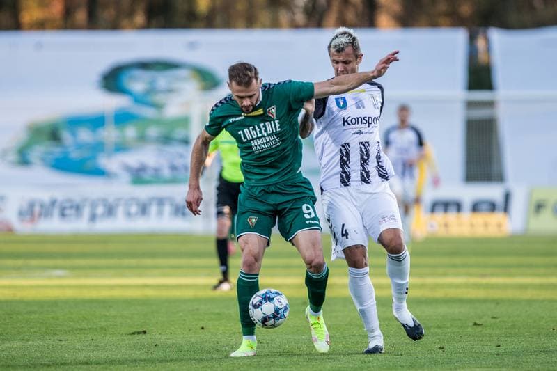 Football. Fortuna I Liga. Sandecja Nowy Sacz - Zaglebie Sosnowiec. 31.10.2021