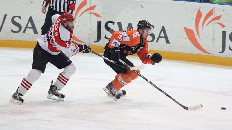 Ice Hockey. Polska Liga Hokejowa. JKH GKS Jastrzebie - Comarch Cracovia Krakow. 29.03.2013