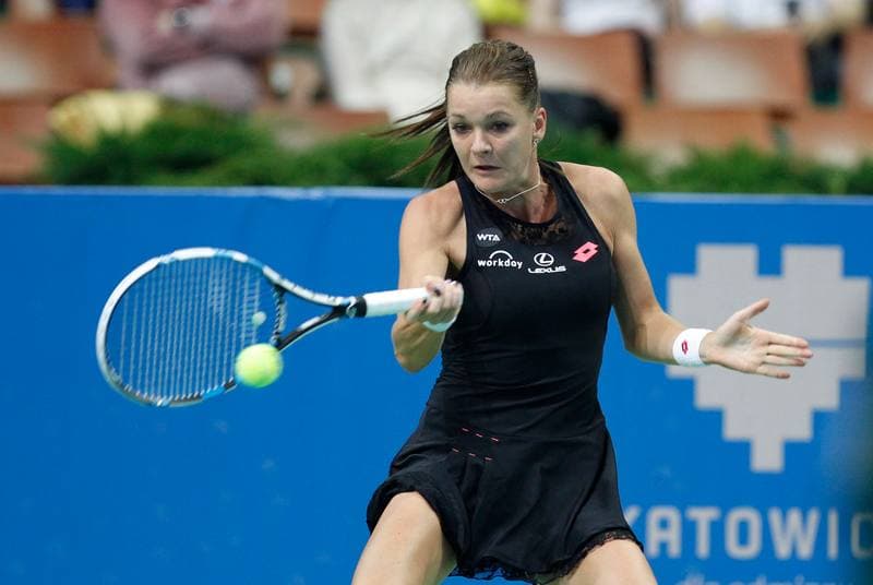 Tennis. Katowice Open 2015. Urszula Radwanska - Elizaveta Kulichkova. 07.04.2015