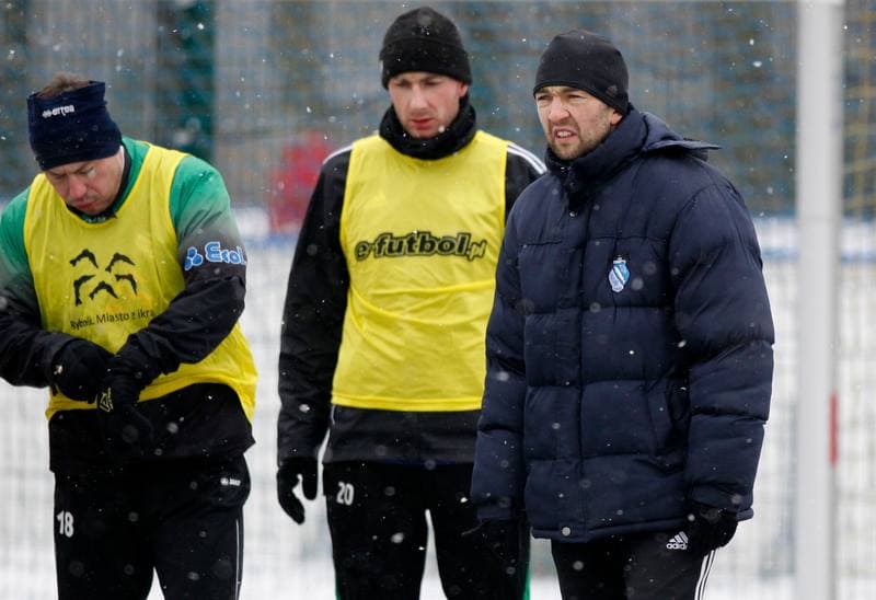Football. Sparing. Energetyk ROW Rybnik - Janina Libiaz. 25.01.2014