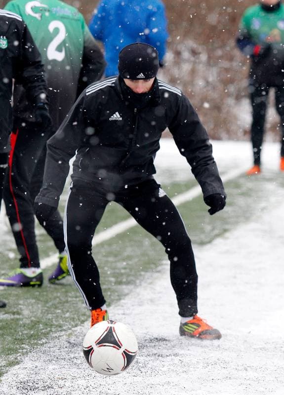 Football. Sparing. Energetyk ROW Rybnik - Janina Libiaz. 25.01.2014