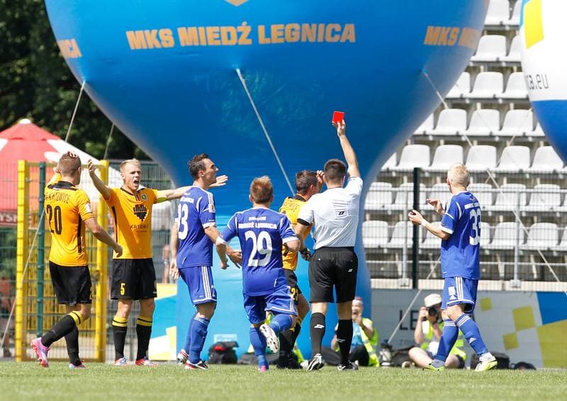 Football. I Liga. Miedz Legnica - GKS Katowice. 10.08.2014