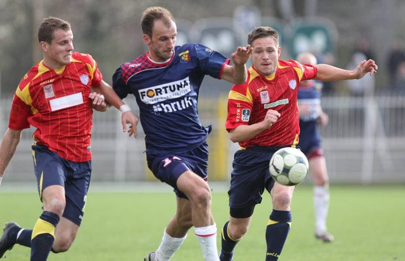 Football. I liga. Odra Wodzislaw Slaski - GKP Gorzow Wielkopolski. 09.04.2011