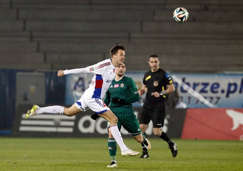Football. T-Mobile Ekstraklasa. Gornik Zabrze - Slask Wroclaw. 28.02.2015