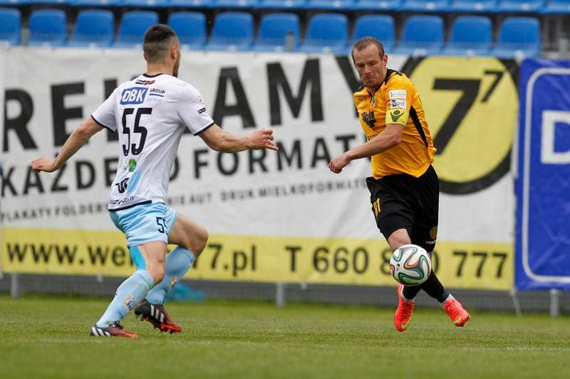 Football. I Liga. Stomil Olsztyn - GKS Katowice. 17.05.2015