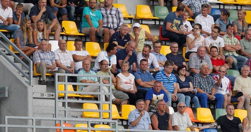 Football. PKO BP Ekstraklasa. Podbeskidzie Bielsko Biala - Lechia Gdansk. 28.08.2015