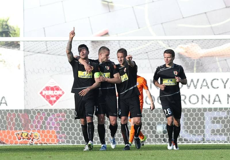 Football. PKO BP Ekstraklasa. Termalica Bruk-Bet Nieciecza - Korona Kielce. 02.04.2016