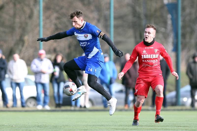 Football. Sparing. Zaglebie Sosnowiec - Puszcza Niepolomice. 31.01.2018