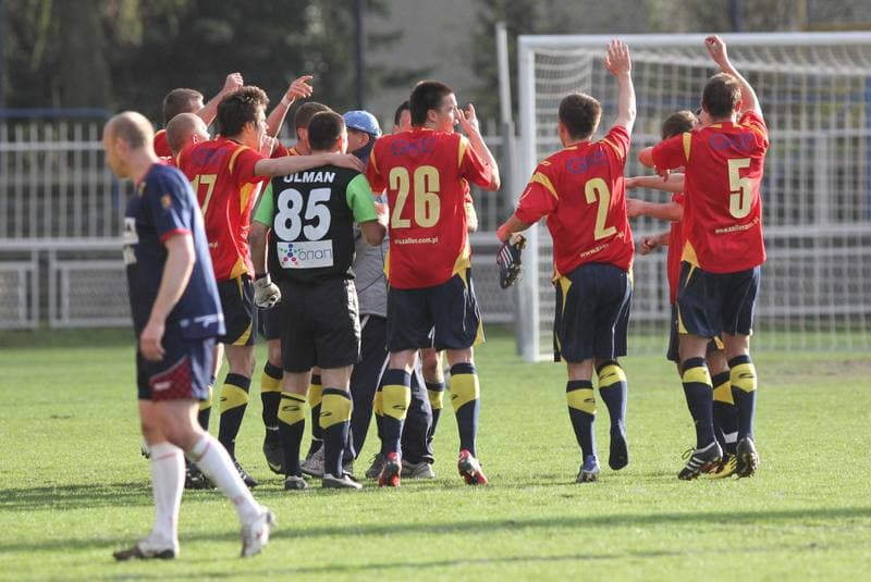Football. I liga. Odra Wodzislaw Slaski - GKP Gorzow Wielkopolski. 09.04.2011