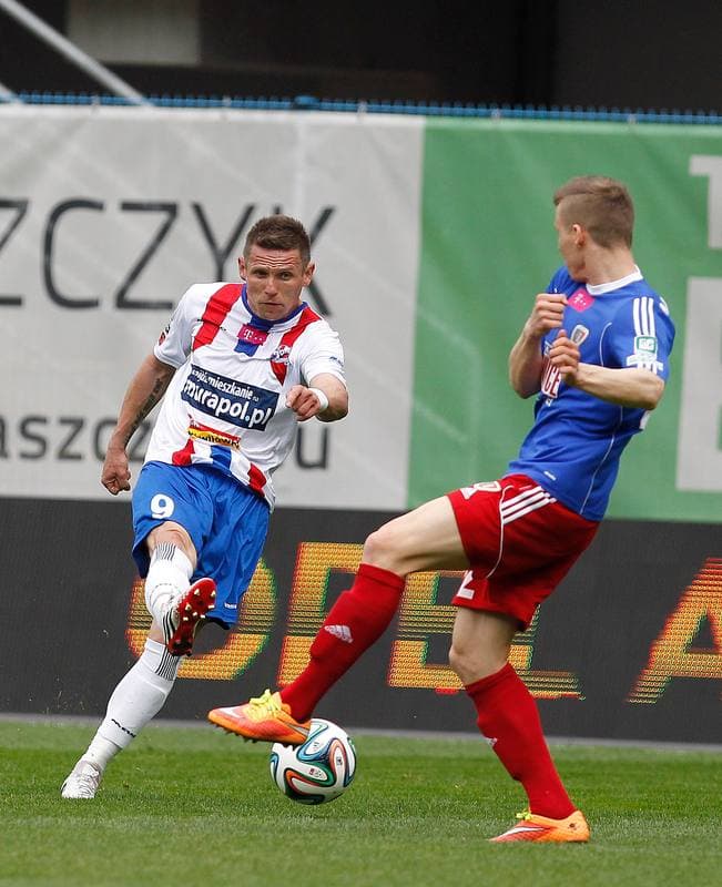 Football. T-Mobile Ekstraklasa. Piast Gliwice - Podbeskidzie Bielsko Biala. 26.04.2015