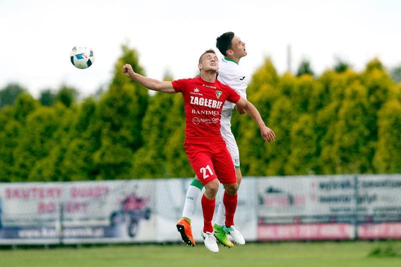 Football. Sparing. Zaglebie Sosnowiec - Karpaty Lwow. 01.07.2017