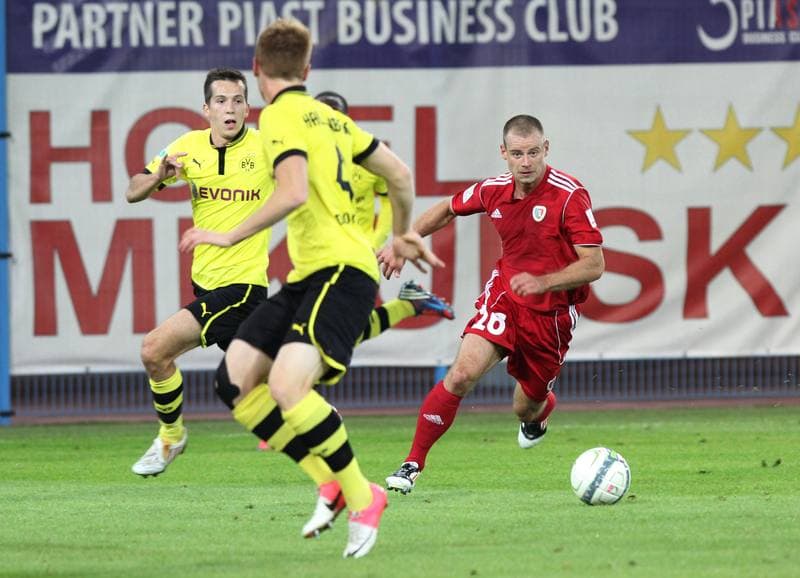 Football. Sparing. Piast Gliwice - Borussia Dortmund U-23. 06.09.2012