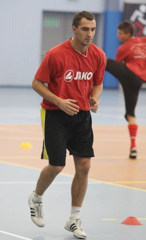 Football. Ruch Radzionkow. Training. 05.01.2011