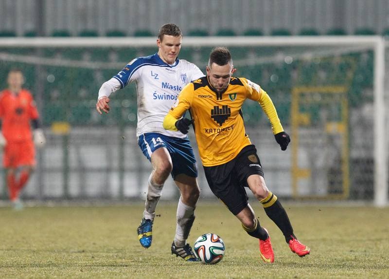 Football. I Liga. GKS Katowice - Flota Swinoujscie. 23.11.2013