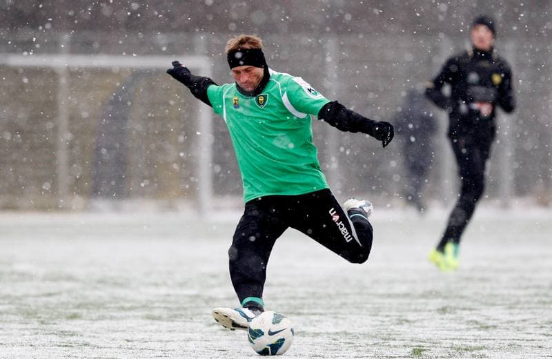 Football. Sparing. GKS Katowice - Gornik Leczna. 25.01.2014