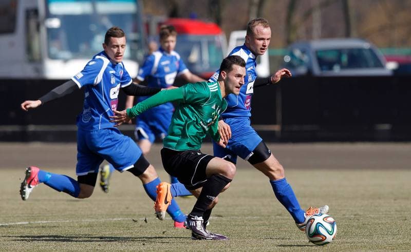 Football. Sparing. Energetyk ROW Rybnik - Rakow Czestochowa. 01.03.2014