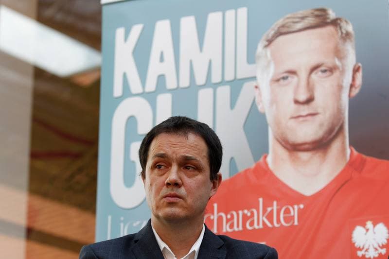 Football. Kamil Glik. Press Conference. 04.06.2016