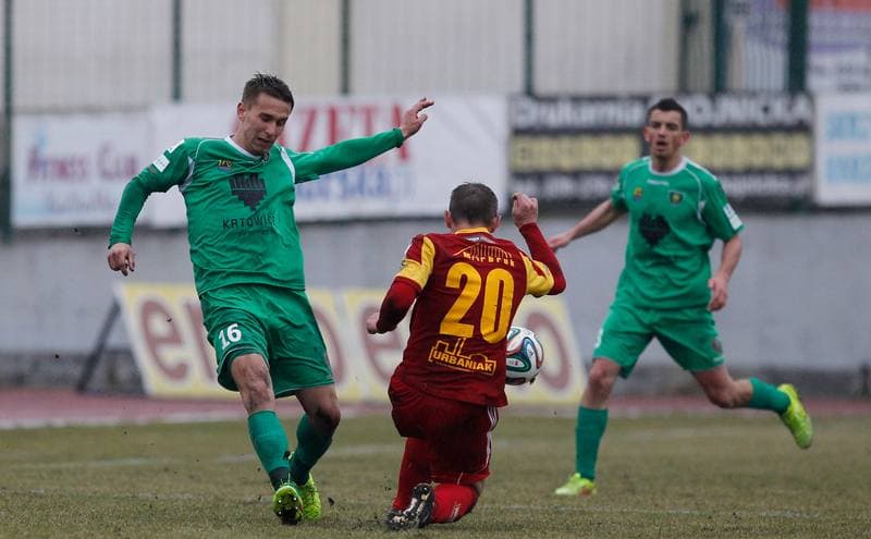 Football. I Liga. Chojniczanka Chojnice - GKS Katowice. 21.03.2015