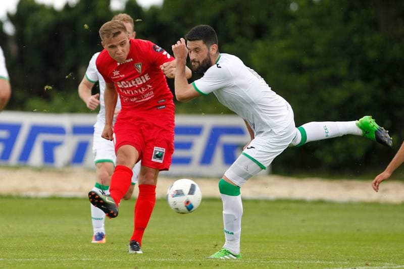 Football. Sparing. Zaglebie Sosnowiec - Karpaty Lwow. 01.07.2017