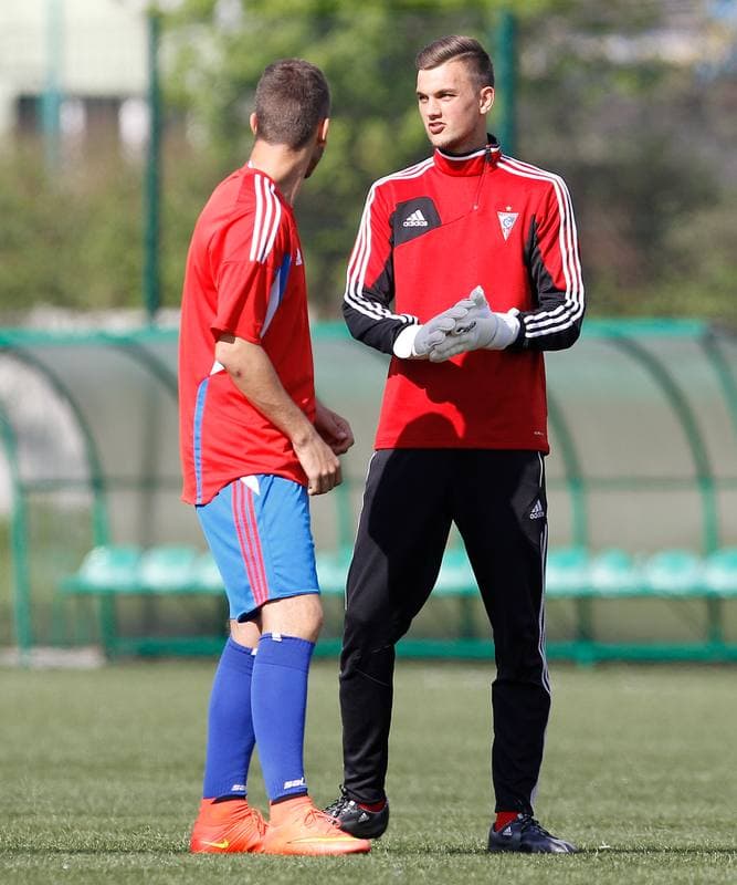 Football. Gornik Zabrze. Press Conference. 08.05.2015