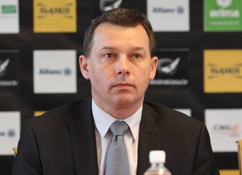 Football. Gornik Zabrze. Press Conference. 14.04.2011