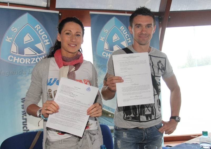 Football. Ruch Chorzow. Press Conference. 20.06.2011
