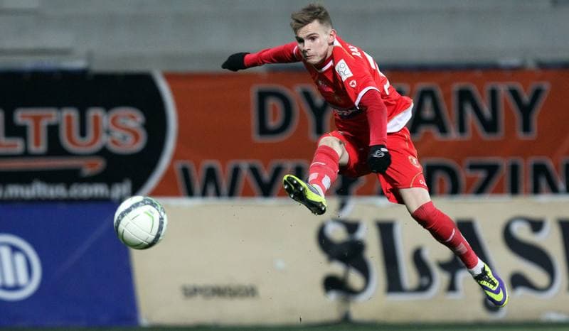 Football. T-Mobile Ekstraklasa. Gornik Zabrze - Widzew Lodz. 03.12.2013