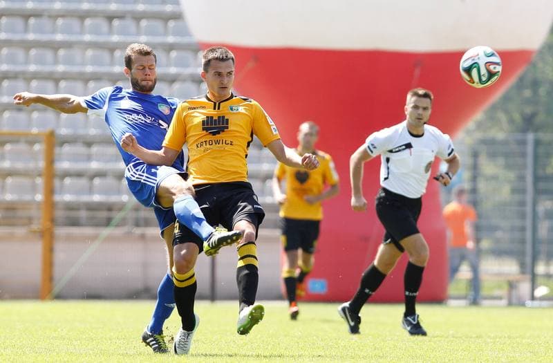 Football. I Liga. Miedz Legnica - GKS Katowice. 10.08.2014