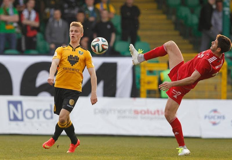 Football. I Liga. GKS Katowice - Bytovia Bytow. 11.04.2015