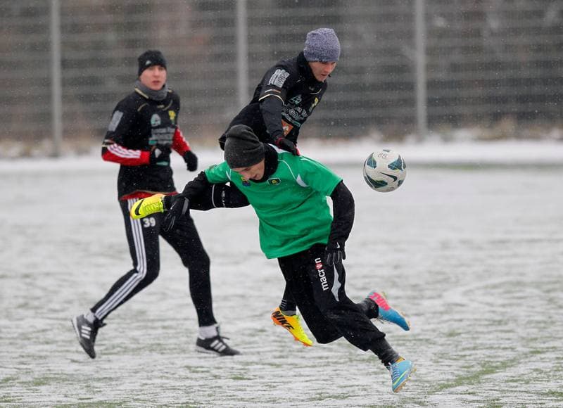 Football. Sparing. GKS Katowice - Gornik Leczna. 25.01.2014