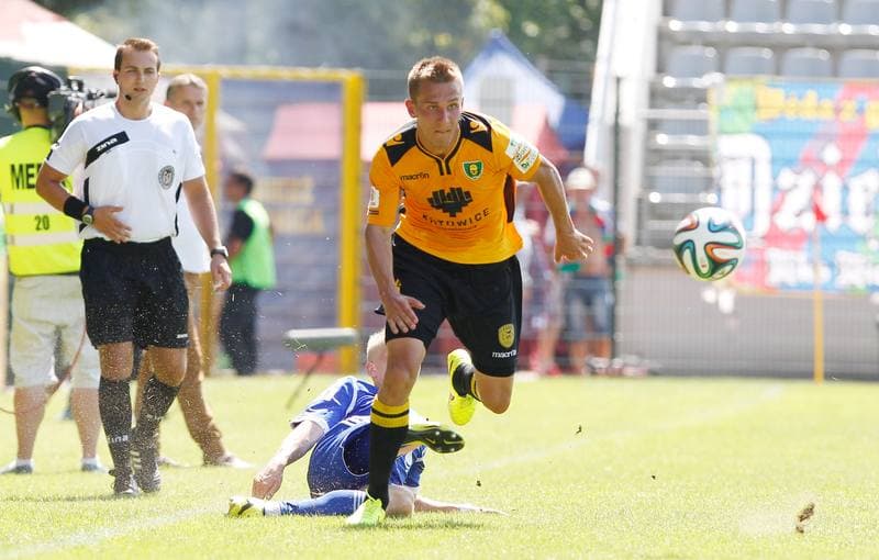 Football. I Liga. Miedz Legnica - GKS Katowice. 10.08.2014