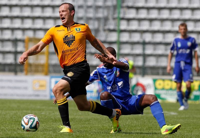 Football. I Liga. Miedz Legnica - GKS Katowice. 10.08.2014
