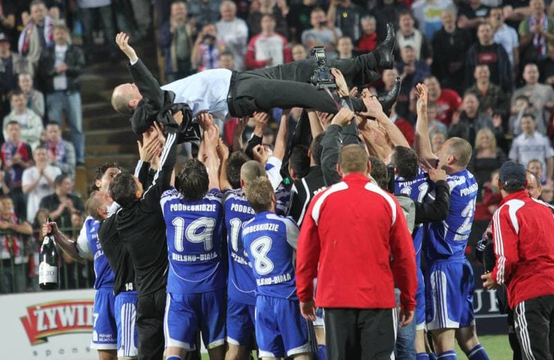 Football. I liga. Podbeskidzie Bielsko-Biala - Sandecja Nowy Sacz. 25.05.2011
