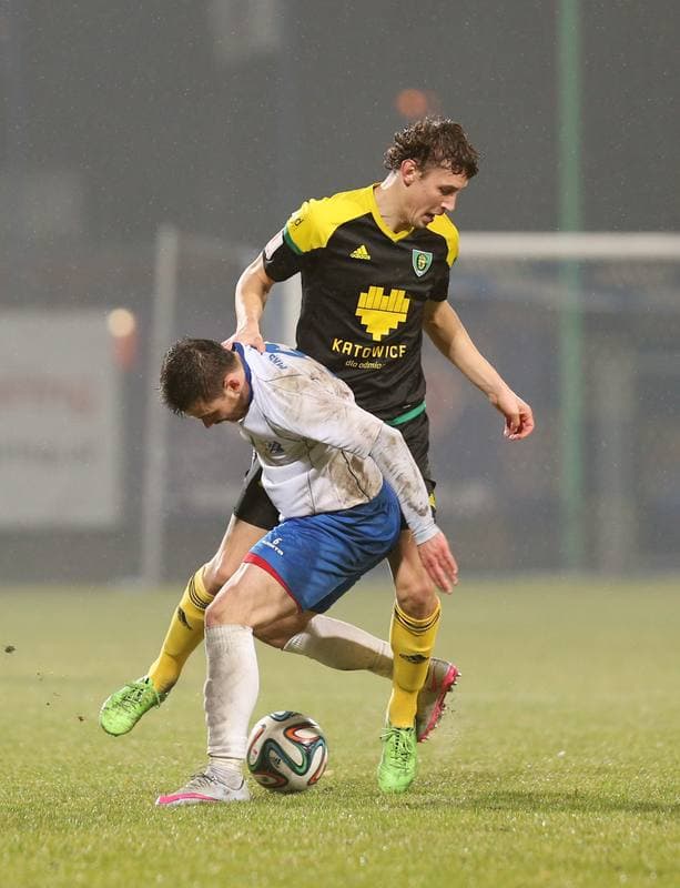 Football. I Liga. MKS Kluczbork - GKS Katowice. 12.03.2016