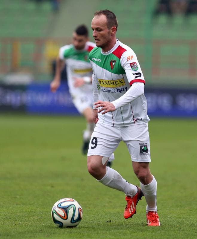 Football. I Liga. GKS Belchatow - Zaglebie Sosnowiec. 10.04.2016