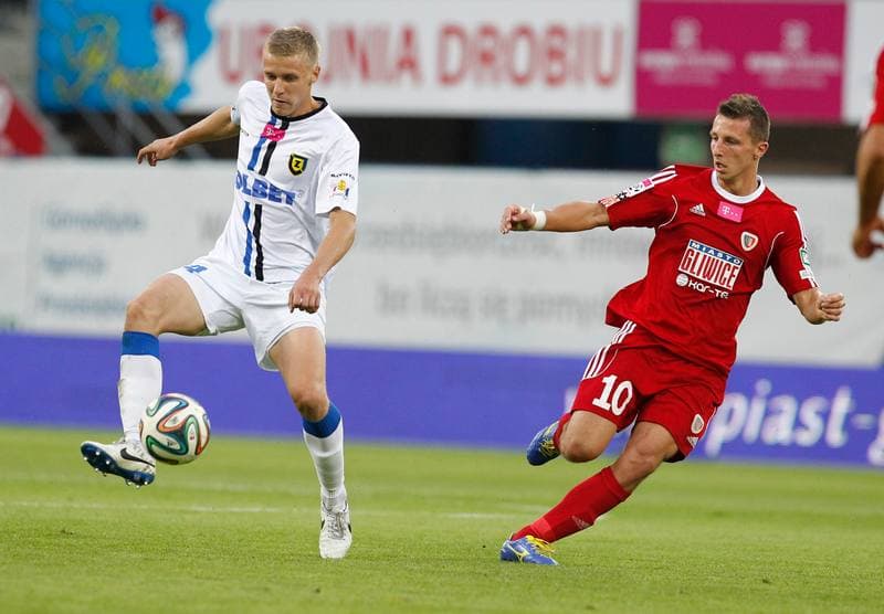 Football. T-Mobile Ekstraklasa. Piast Gliwice - Zawisza Bydgoszcz. 29.08.2014