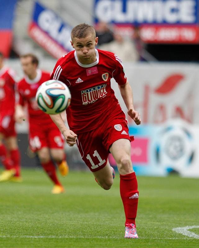 Football. T-Mobile Ekstraklasa. Piast Gliwice - Podbeskidzie Bielsko Biala. 26.04.2015