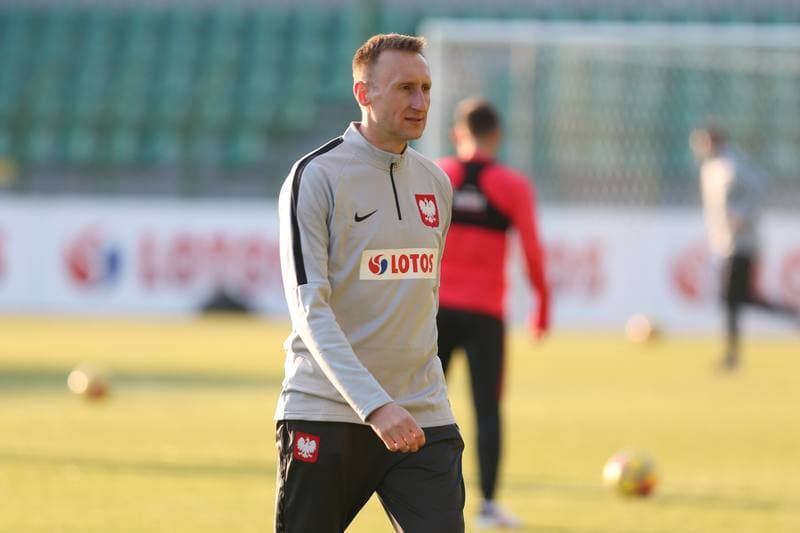 Football. Poland national team. Training. 25.03.2018