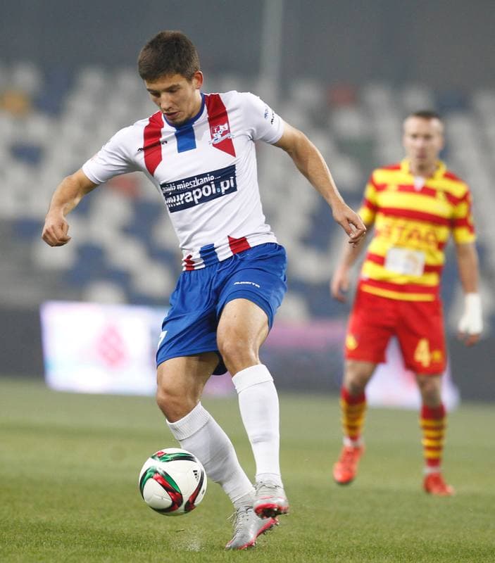 Football. PKO BP Ekstraklasa. Podbeskidzie Bielsko Biala - Jagiellonia Bialystok. 02.11.2015